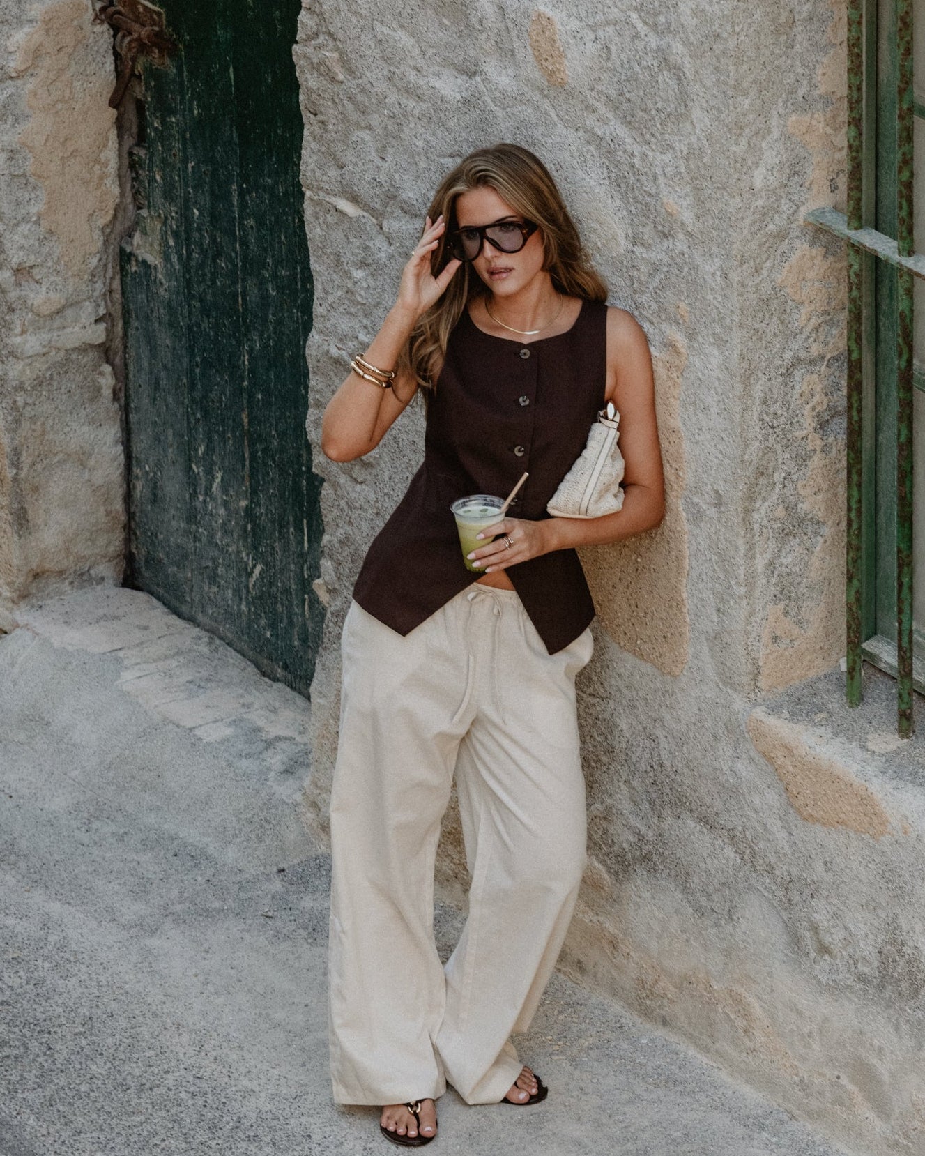 VMMARLEY Trousers - Oatmeal